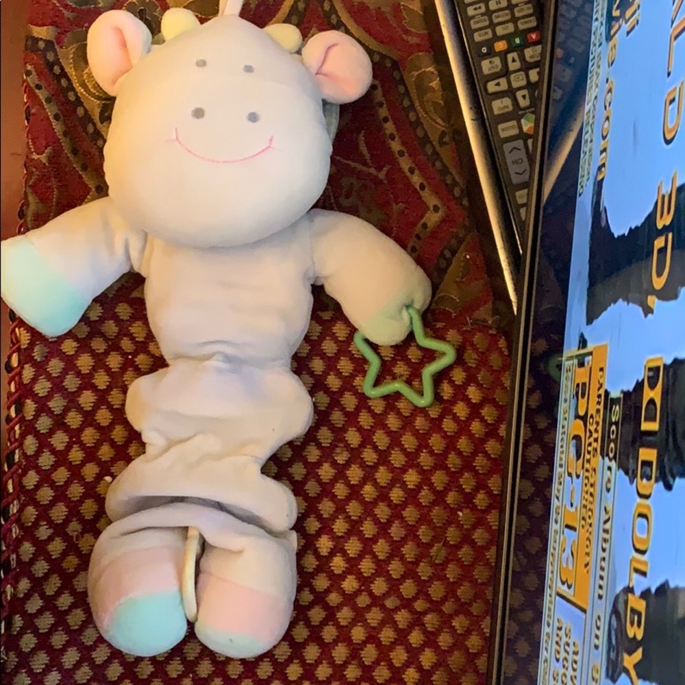 Adorable Hippo Musical crib mobile